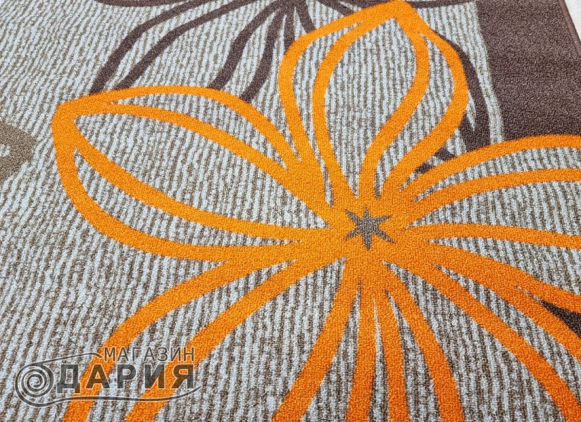 Мокетен килим ERIKA 8013 beige/orange